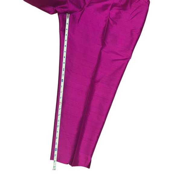 Jones New York Silk Pink Purple Fuchsia Suit Blazer Pants size 20 W petite - Picture 14 of 17